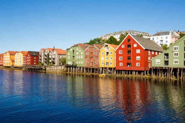 istock Nidelva river embankment in Trondheim, Norway 1198400251