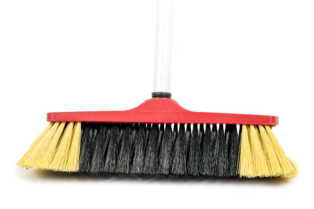 a broom isolated on the white background