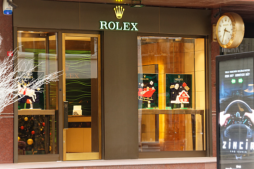 Kollega eksistens En sætning Rolex Store Facade Stock Photo - Download Image Now - Advertisement,  Architecture, Boutique - iStock