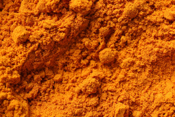 istock Paprika powder spice texture background, close up 1198405546