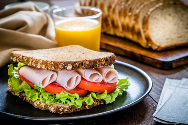 istock Ham, tomatoes and lettuce sandwich 1198407223