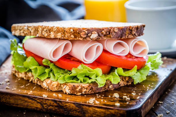 istock Ham, tomatoes and lettuce sandwich 1198407225