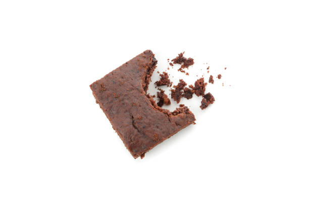 istock Delicious chocolate cake slice isolated on white background 1198411448