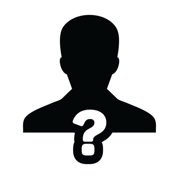 istock User icon with question mark symbol vector with male person profile avatar for help in a glyph pictogram 1198414639