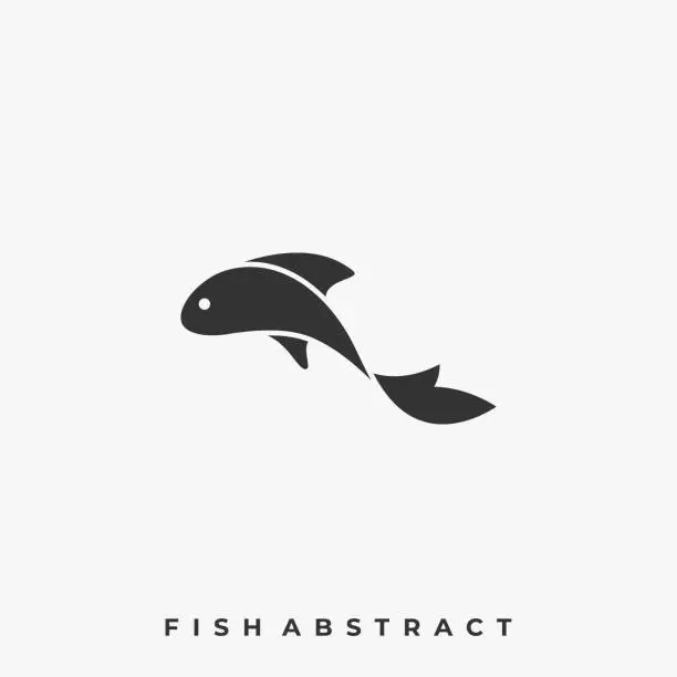 Vector illustration of Cute Fish Illustration Vector Template