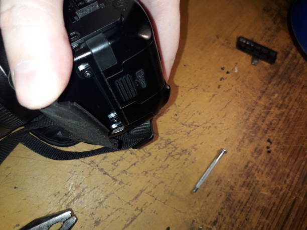istock Repair of a digital SLR camera the microelectronics 1198416215