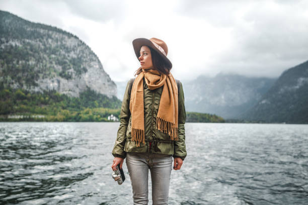 istock Young photographer by the lake 1198418616