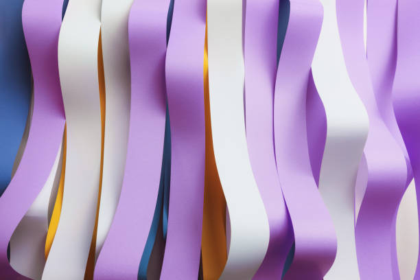 istock Wavy colorful ribbons, abstract background 1198422039