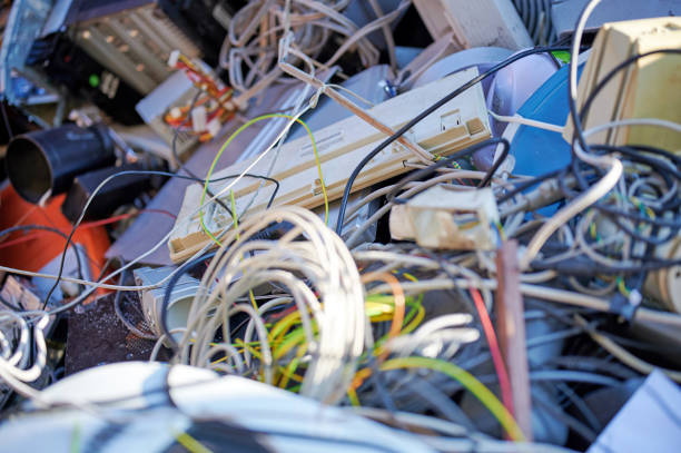 istock Recycling industry - Old computer and electronic waste. 1198424425
