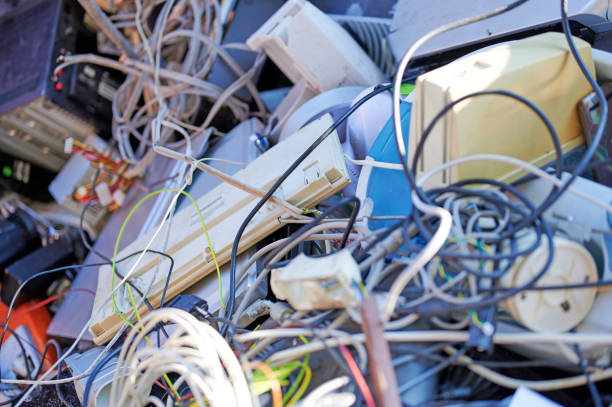istock Recycling industry - Old computer and electronic waste. 1198424453