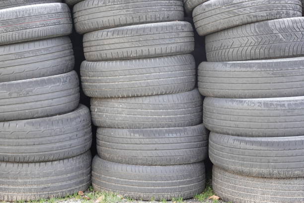 istock stacks of used tires 1198424514