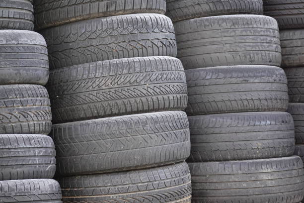 istock stacks of used tires 1198424727