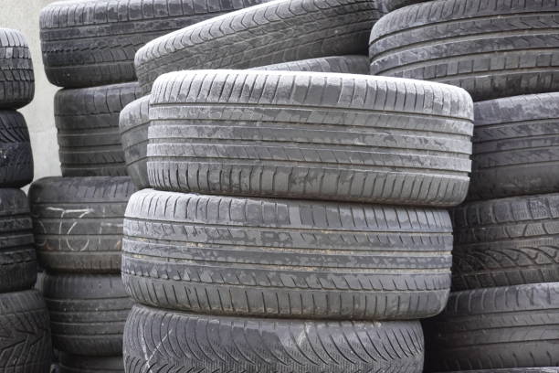 istock stacks of used tires 1198424735