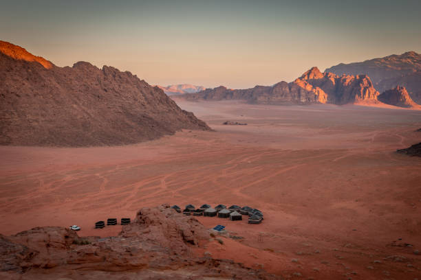 istock Camping and sunrise watching in Wadi Rum desert, Jordan 1198425852