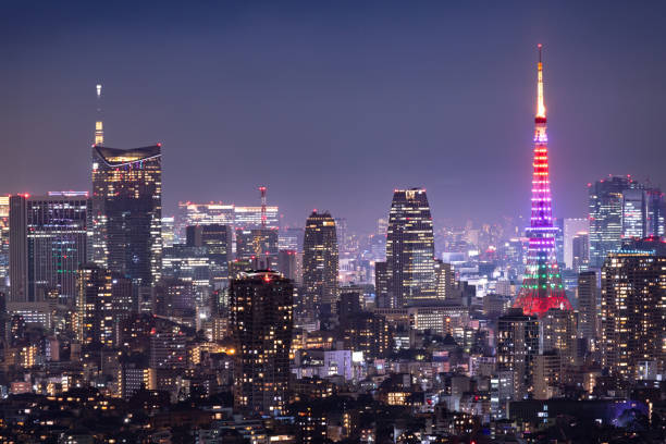 istock Beautiful night view in Tokyo 1198428329