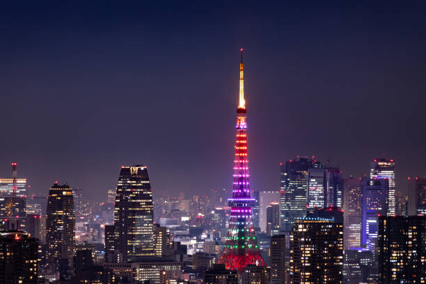 istock Beautiful night view in Tokyo 1198428354