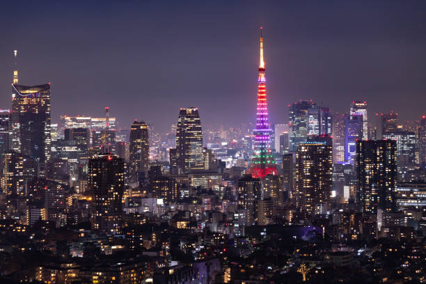 istock Beautiful night view in Tokyo 1198428361
