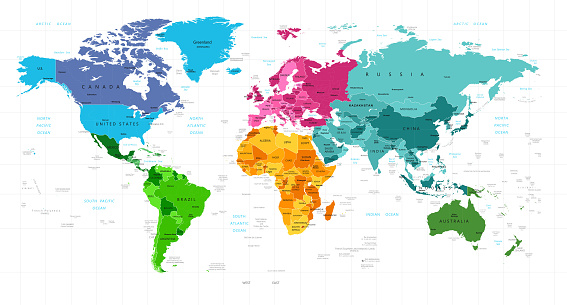 Earth Area Map Earth Map Stock Illustration - Download Image Now - World Map, Country ...