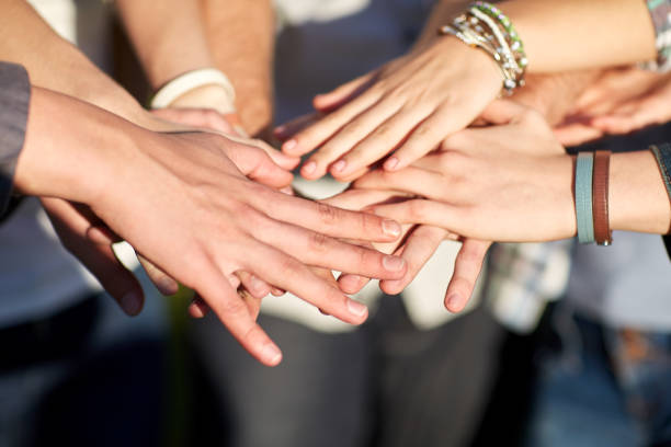 istock close up of stacked hands 1198435027