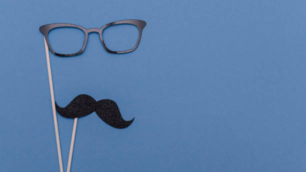 istock Concept layout for the holiday Father's Day. Blue background. 1198435695