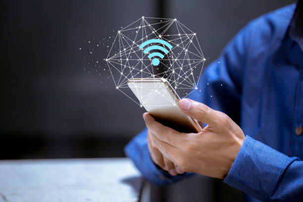 istock Business using smartphone,with wifi icon,business communication social network concept. 1198439338