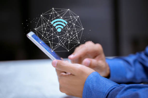 istock Business using smartphone,with wifi icon,business communication social network concept. 1198439477