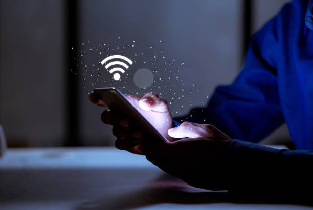 istock Business using smartphone,with wifi icon,business communication social network concept. 1198439642