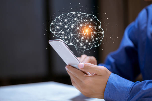 istock Business using smartphone,with brain icon,creativity and innovative are keys to success,new ideas and innovation concept. 1198441371