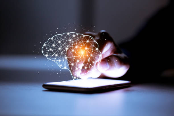 istock Business using smartphone,with brain icon,creativity and innovative are keys to success,new ideas and innovation concept. 1198441380
