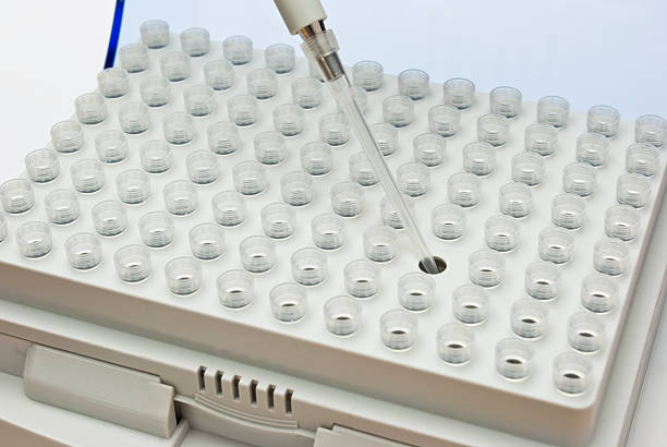 Pipette tips stock photo