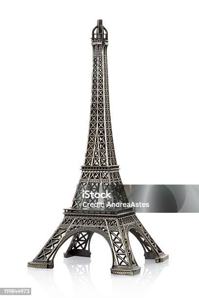 Torre Eiffel - Fotografie stock e altre immagini di Torre Eiffel - Torre Eiffel, Sfondo bianco, Souvenir
