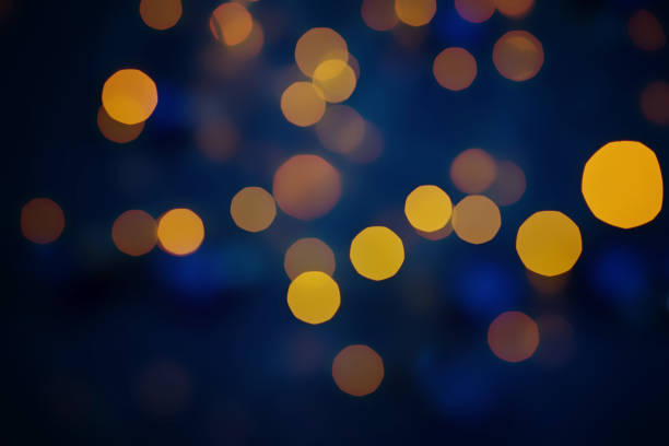istock Abstract christmas new year bokeh lights background. 1198454535