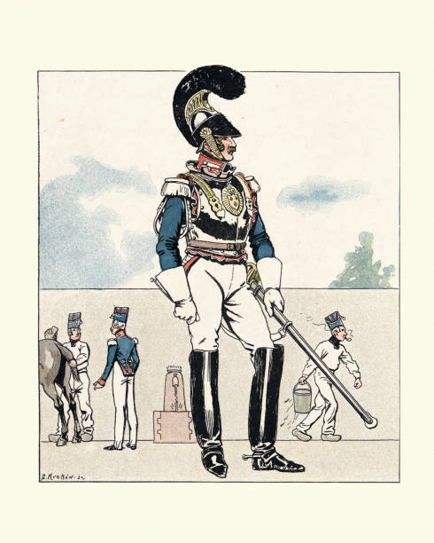 istock French soldier, Royal Guard Cuirassier, 1820s 1198457531