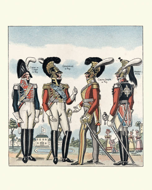 istock French soldiers, Roy House, Cavalry Officers, 19th Century 1198458697