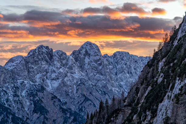 istock julian alps mountains at sunset winter landscape 1198459278
