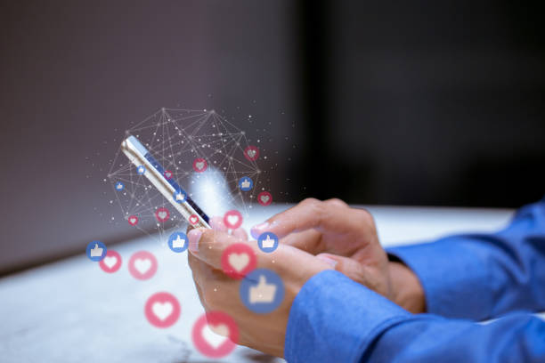 istock Business using smartphone,social media social networking technology innovation concept. 1198460030
