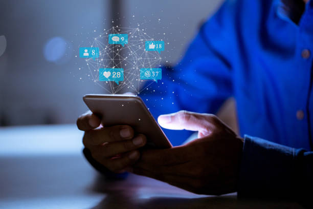 istock Business using smartphone,social media social networking technology innovation concept. 1198461286