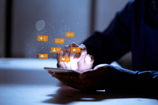 istock Business using smartphone,social media social networking technology innovation concept. 1198461403