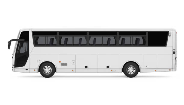 ônibus isolado - bus coach bus travel isolated - fotografias e filmes do acervo