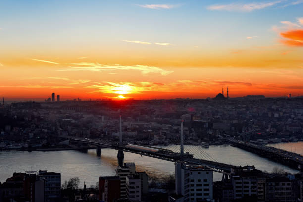 istock Galata Bridge at Sunset, Istanbul Bosphorus 1198462706