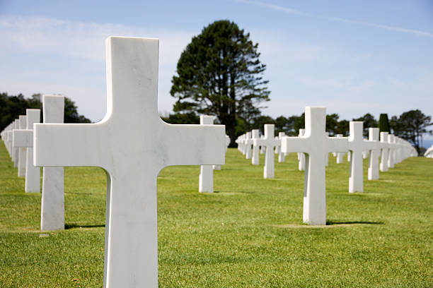 istock Graves in American Cemetery at Normandy 119846416