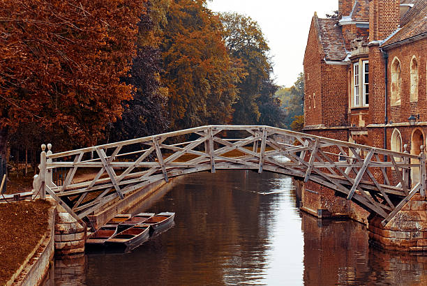 Mathematical bridge, Cambridge  cambridge england stock pictures, royalty-free photos & images