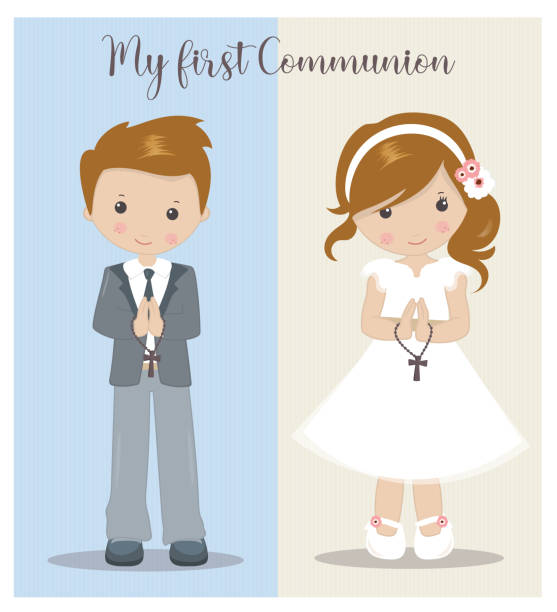 Dibujo Niña Comunion - Banco de fotos e imágenes de stock - iStock Dibujo Niña Comunion - Banco de fotos e imágenes de stock - iStock