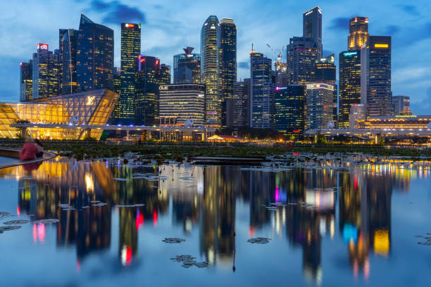 istock Singapore Skyline at Dusk 1198469751