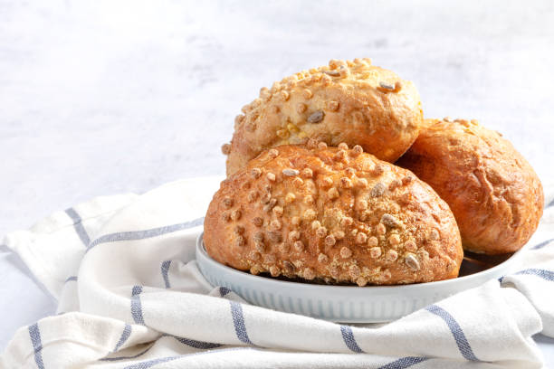 istock Freshly baked yeast buns 1198474024