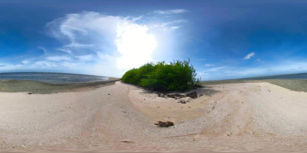 istock Tropical beach on the island, 360 VR 1198474807