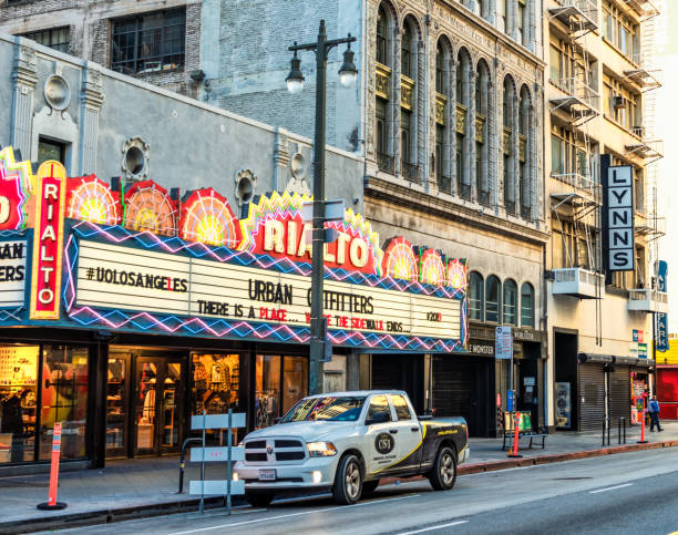 Los Angeles, USA - A branch of Urban Outfitters in a converted theatre location.