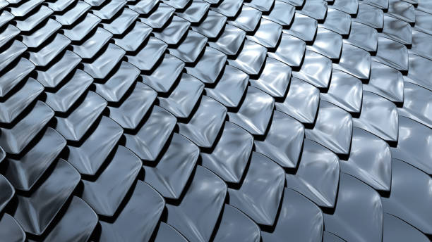 Part of a metal chain mail.