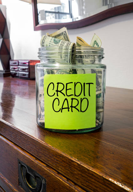istock Saving money for credir card debt 1198487743