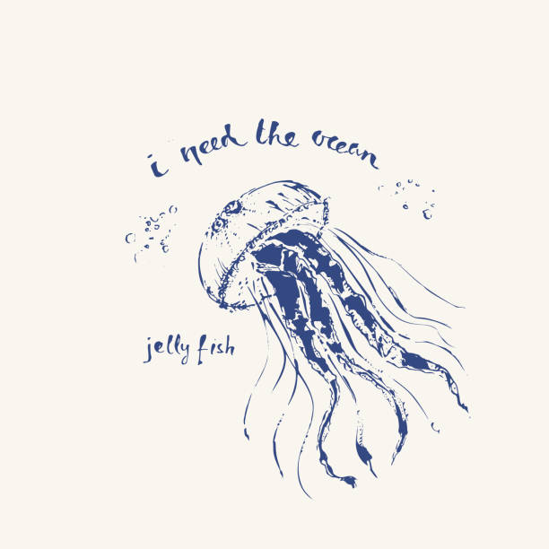 istock Hand drawn ink sketch of a sea animal. 1198488149